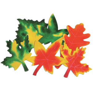 Color diffusing paper leaves
