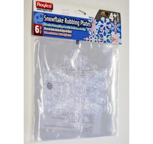 roylco snowflake rubbing package