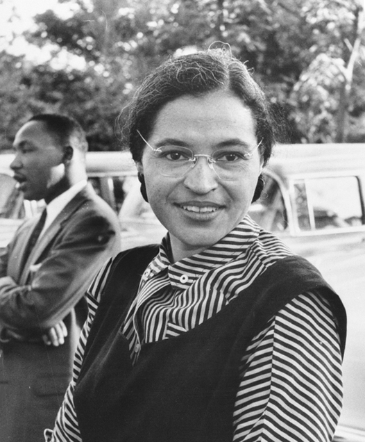 Rosa Parks and Martin Luther King Jr.
