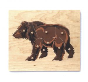 Wooden bear puzzle.