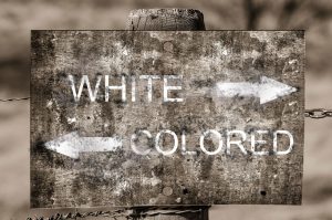 Signage for Whites and Colored.