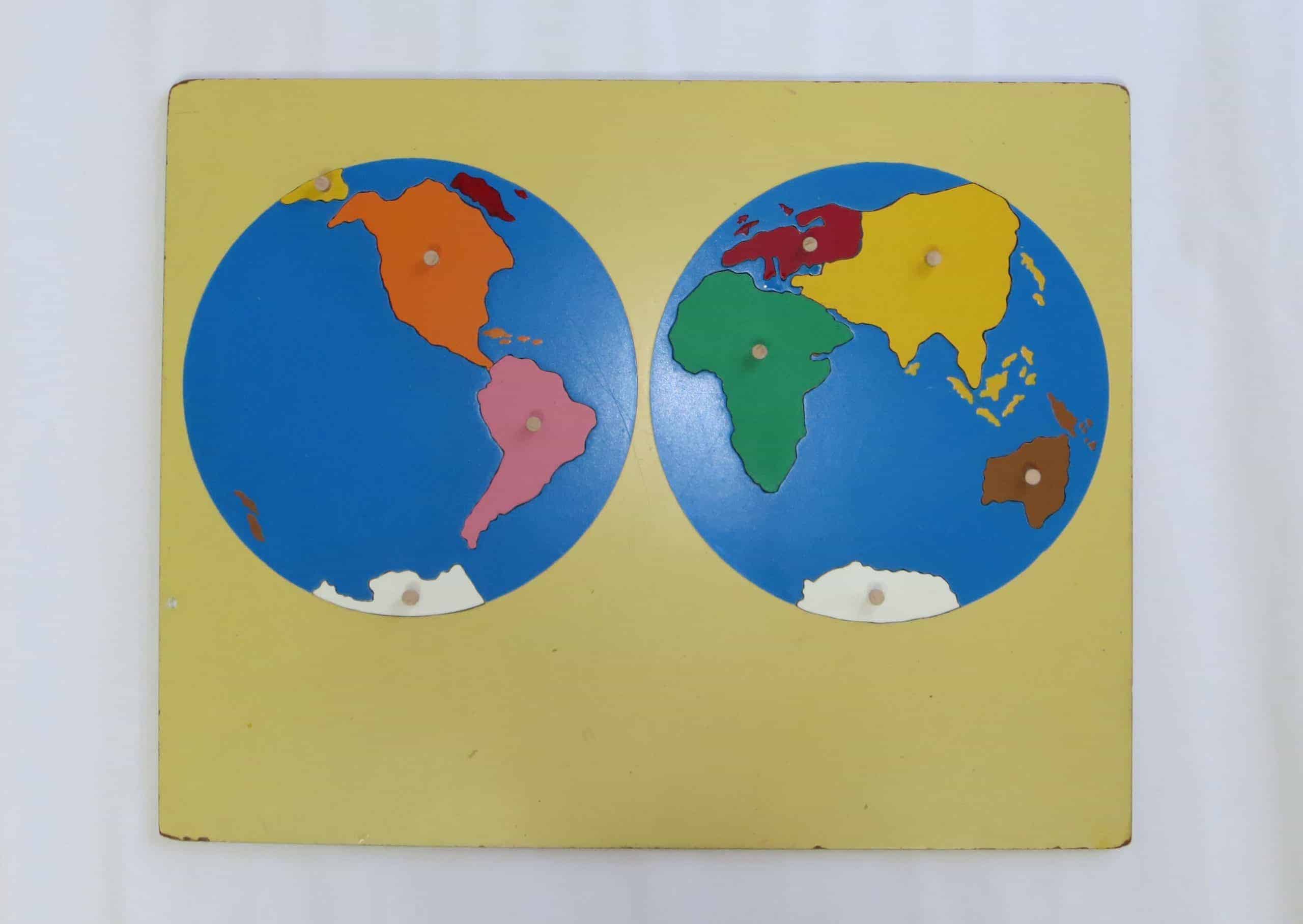 Montessori Continent Puzzle Map Montessori Puzzles And The Curriculum - Puzzleheads Educational Products