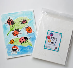 Ladybug colouring pages package with samples.