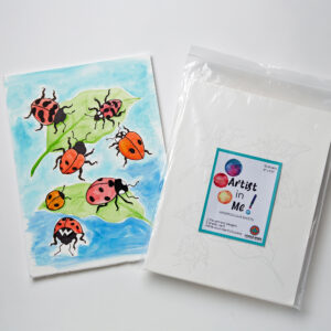 Ladybug colouring pages package with samples.