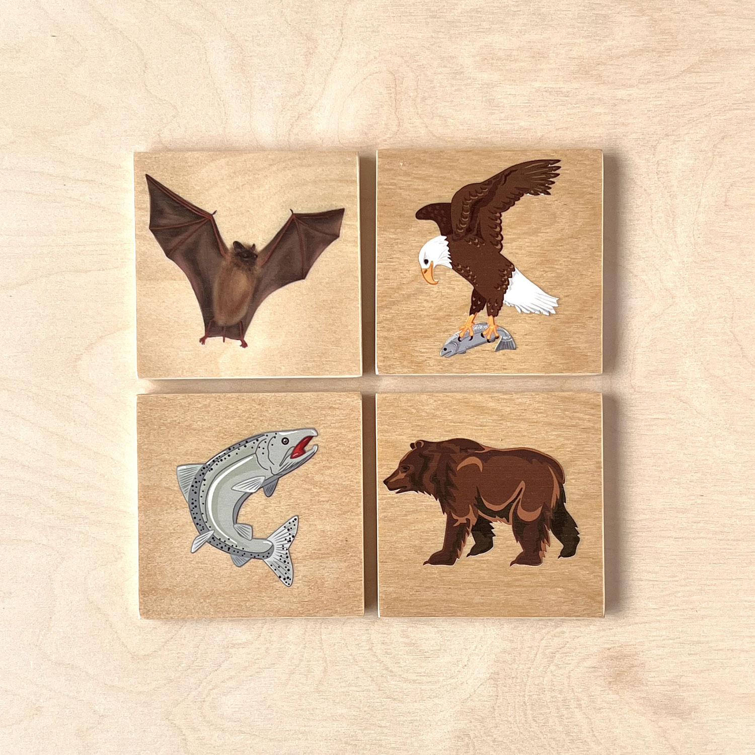 coaster-bear-eagle-set coaster-bear-eagle-set